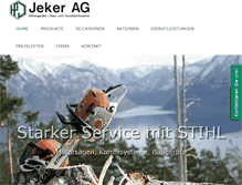 Tablet Screenshot of jekerag.ch